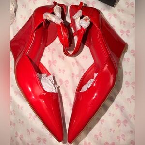 Fashion Nova Vibrant Red Wedges